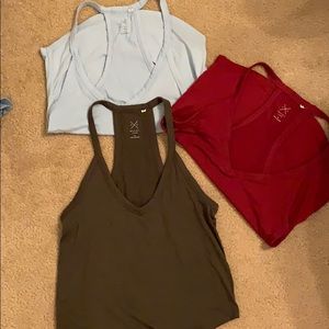 3 racer back basic Pacsun tank tops